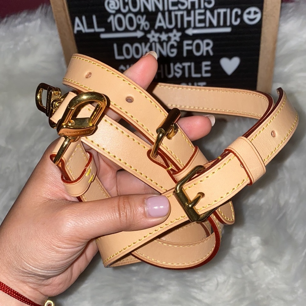 Authentic LV Speedy bandouliere vachetta strap